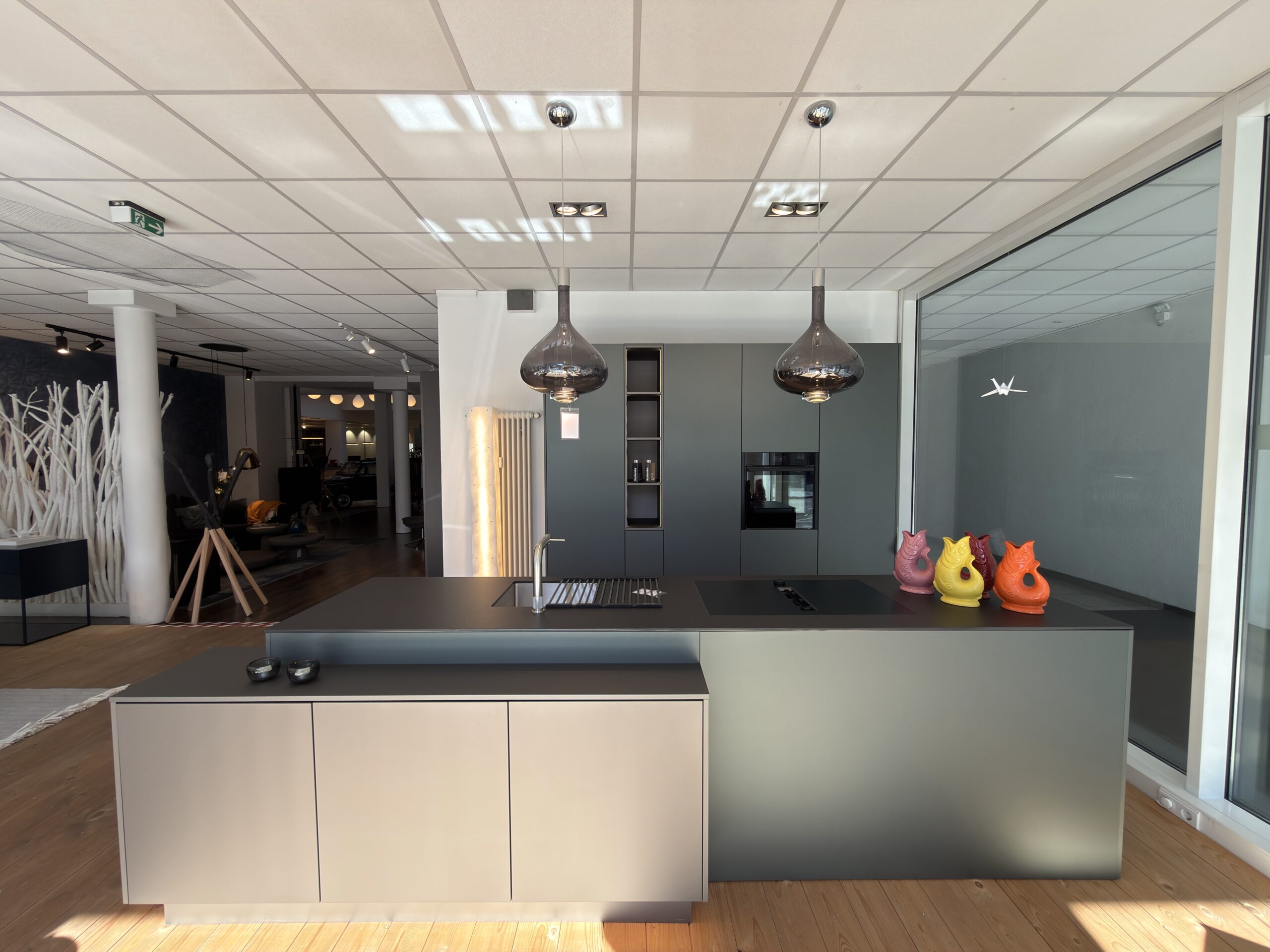 Häcker Designküche Grün Metallic
