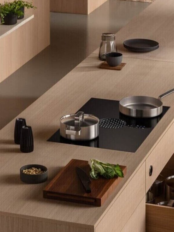 Bora x pure Küche Eichenholz